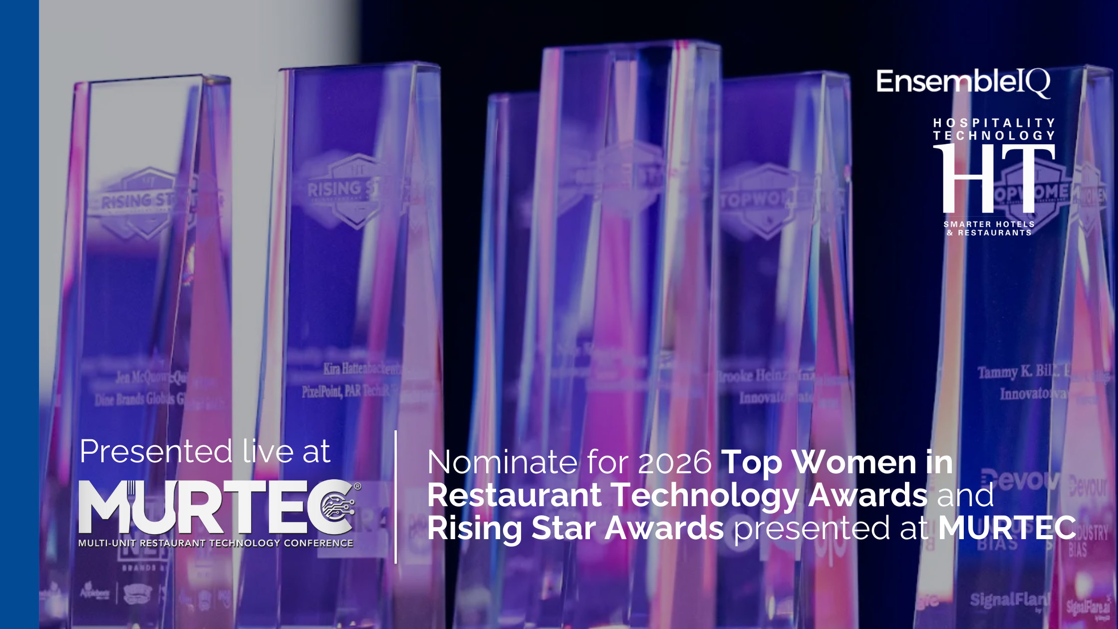 Nominate for 2026 Top Women in Restaurant Technology Awards and Rising Star Awards presented at MURTEC