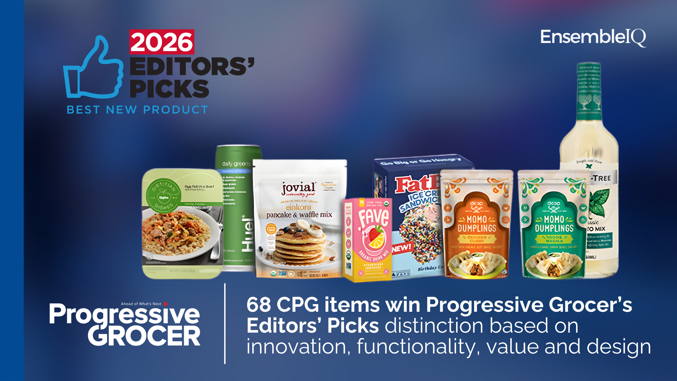 2026 Progressive Grocer Editors' Picks award winners showing innovative CPG packaging
