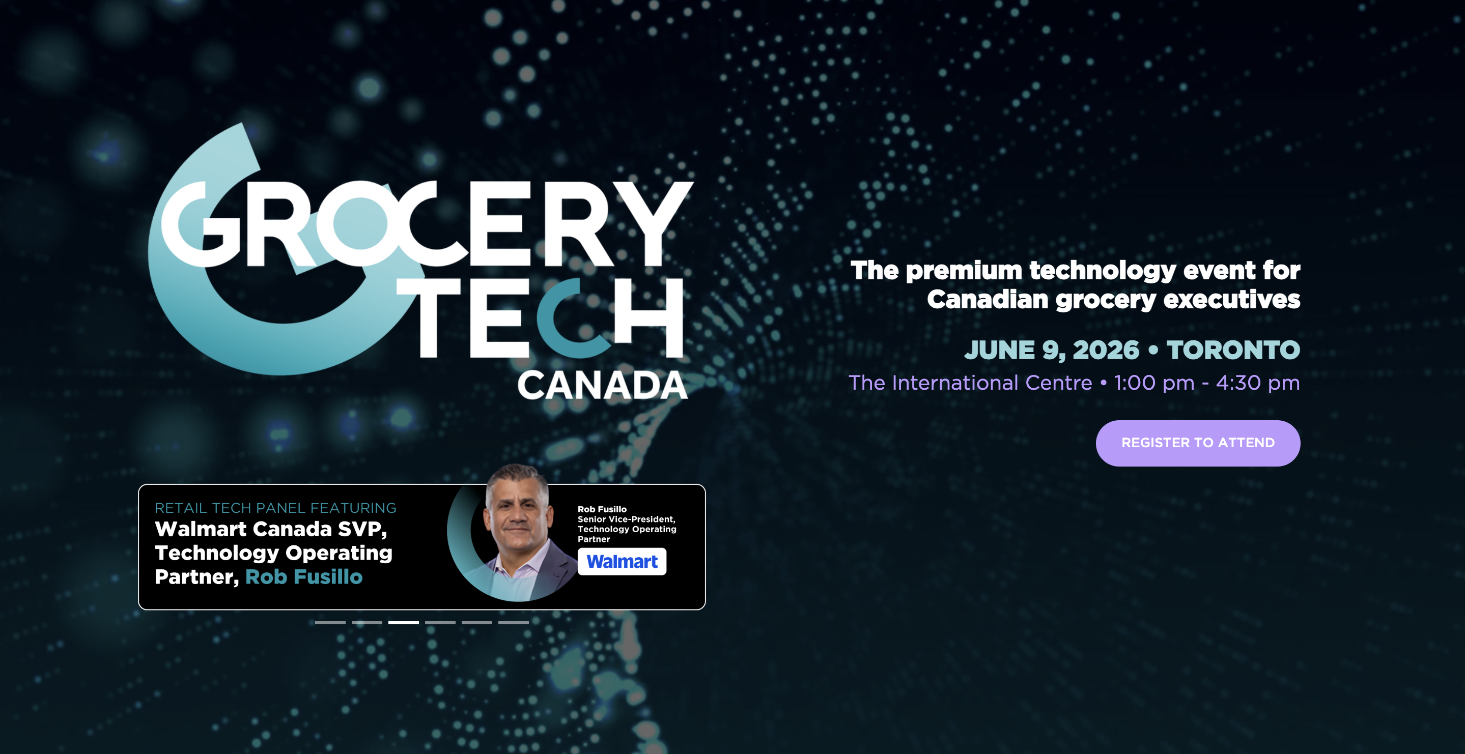 Join us June 9th at GroceryTech Canada, premium technology event for Canadian grocery executives